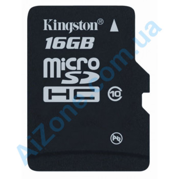 Карта памяти Kingston microSDHC 16 GB Class 10