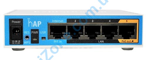 WiFI роутер Mikrotik с 5-ю портами LAN и одним USB